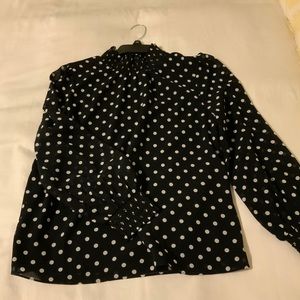 J. Crew smocked accent blouse